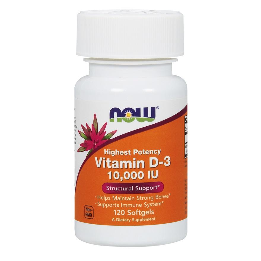 Now Vitamin D-3 10000 ME /120 капс/