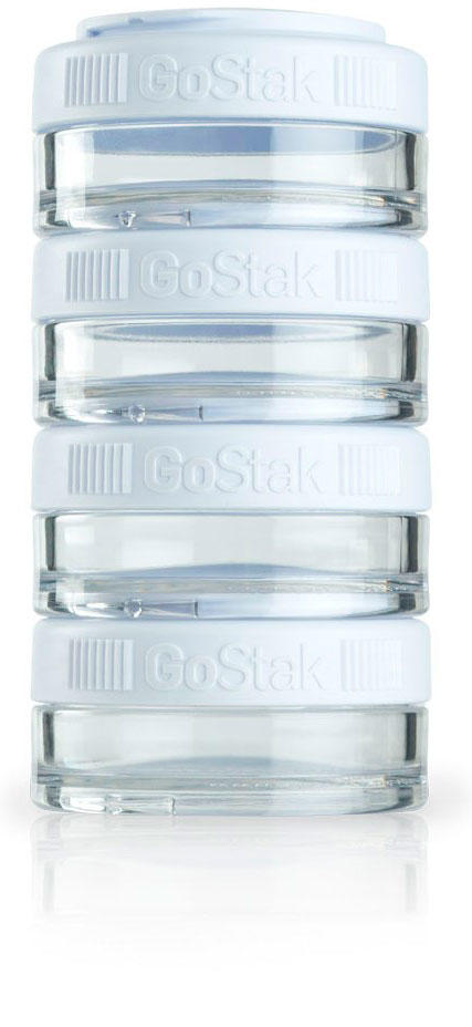 Blenderbottle Таблетница GoStak 40 мл (4 контейнера) /1 шт./ - Белый